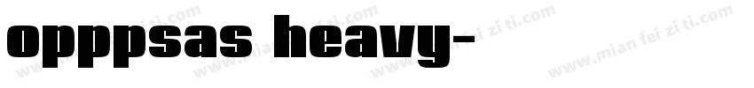 opppsas heavy字体转换